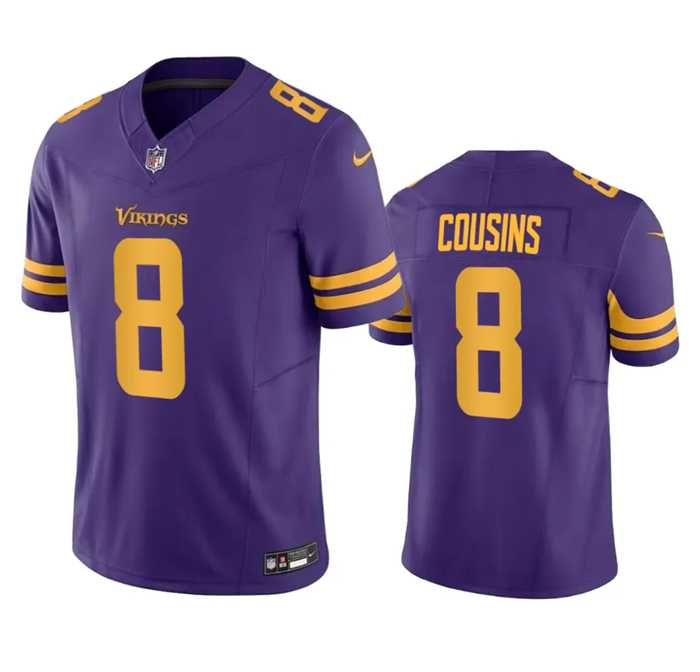 Men & Women & Youth Minnesota Vikings #8 Kirk Cousins Purple 2023 F.U.S.E. Color Rush Stitched Jersey->minnesota vikings->NFL Jersey